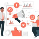 Image of Digital Marketing Marketing consulting concept illustration
