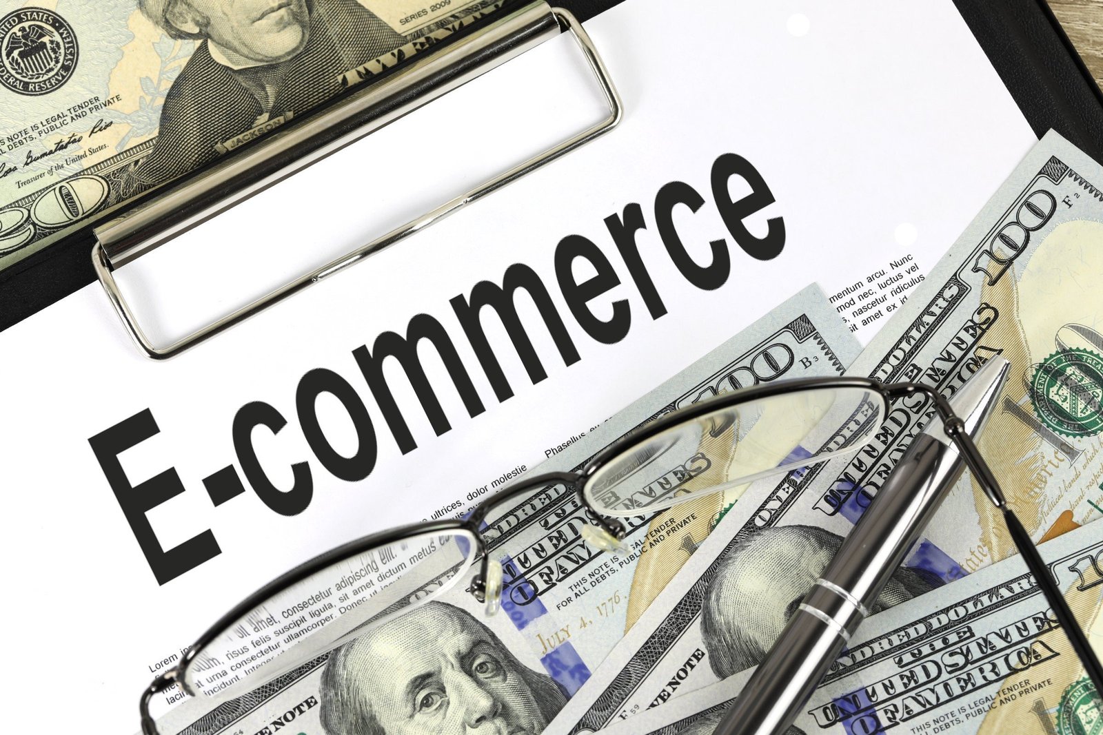 Illustration showing digital transactions and online shopping activities symbolizing the income of a successful e-commerce business through modern technology and global connectivity.